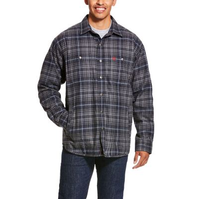 Ariat Work: FR Monument Chaqueta Camisa Hombre - Gris (FGQRD3918)